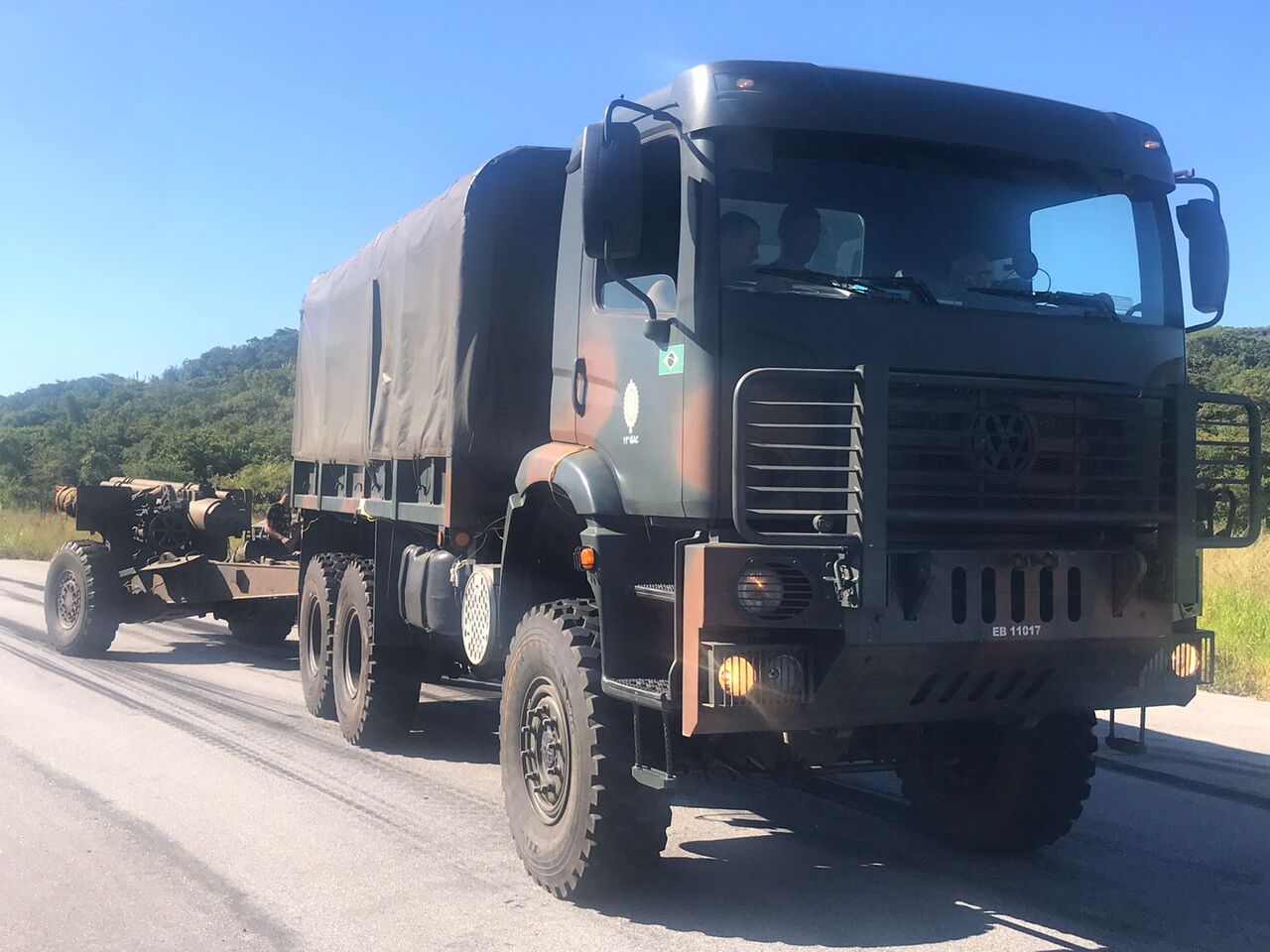 Centro de Avaliações do Exército realiza teste de desempenho de freio na Viatura Man de dez toneladas